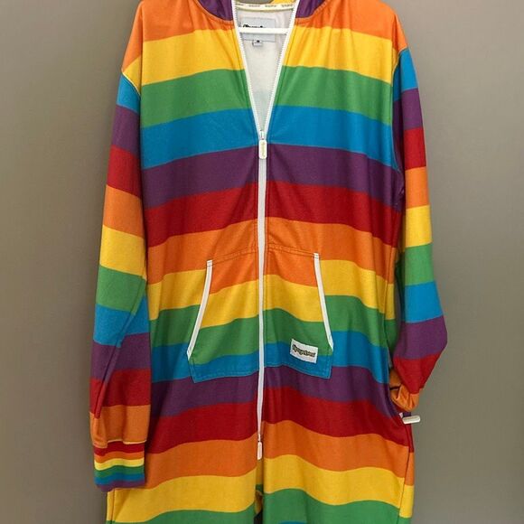Tipsy Elves Men’s Rainbow Jumpsuit XXL - Picture 2 of 6